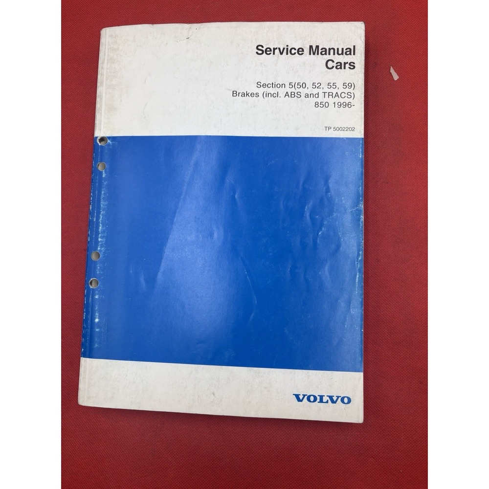 Volvo 850 1996 Service Manual Brakes ABS TRACS Factory OEM TP 5002202